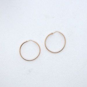 Silver 830 Vintage Hoop Earrings